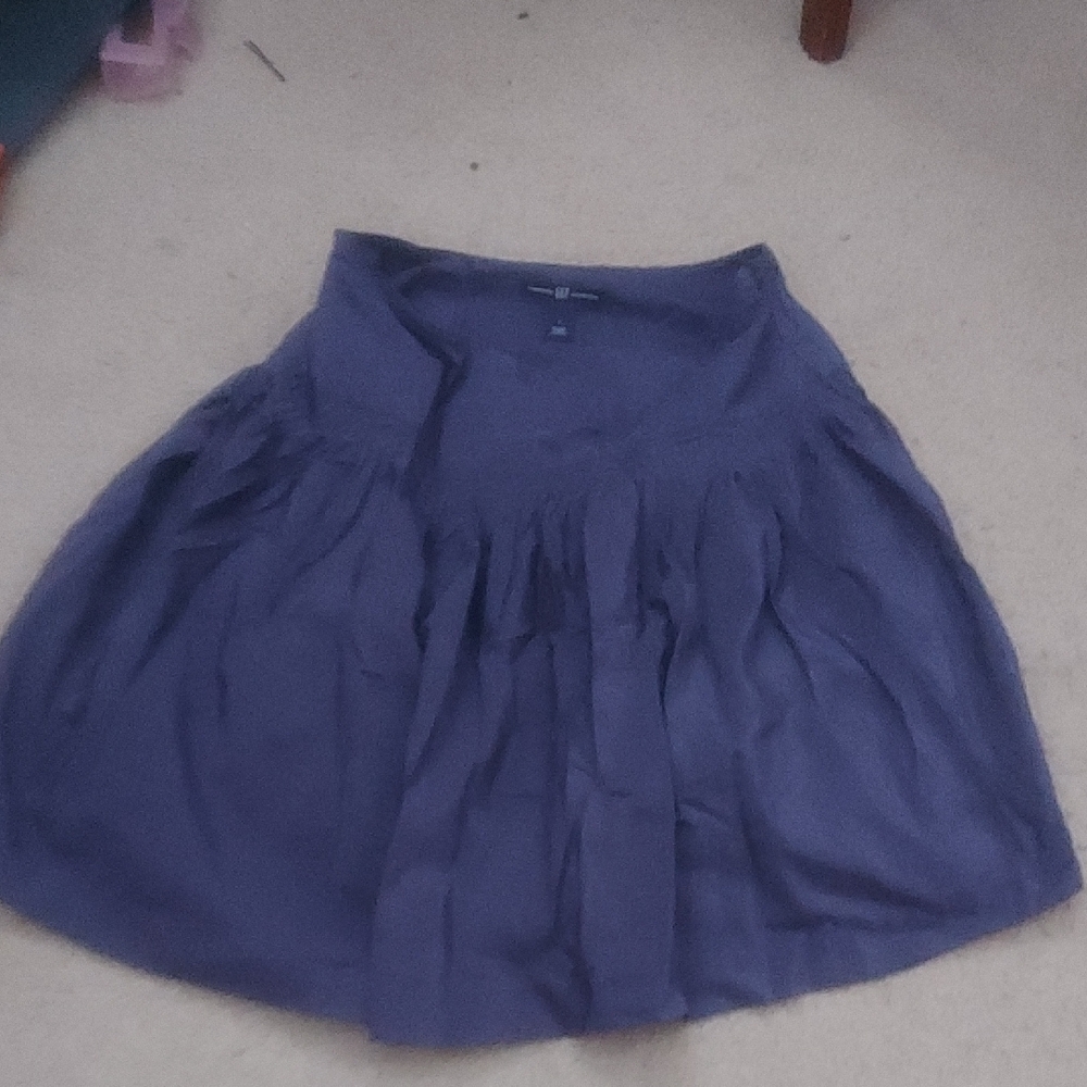 GAP Purple Pleated Bubble Mini Skirt